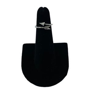 Silver Mini Arrow Bohemian Boho Wrap Around Ring